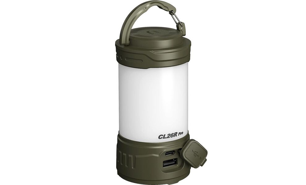Кемпінговий ліхтар з акумулятором та функцією павербанк Fenix CL26R Pro (Olive): червоне світло, USB Type-C, Колір корпусу: Olive, зображення 3