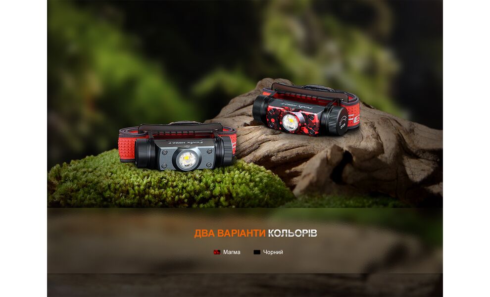 Налобний ліхтар з акумулятором Fenix HM62-T V2.0 (Magma) з червоним світлом, USB Type-C, Колір корпусу: Magma, зображення 14