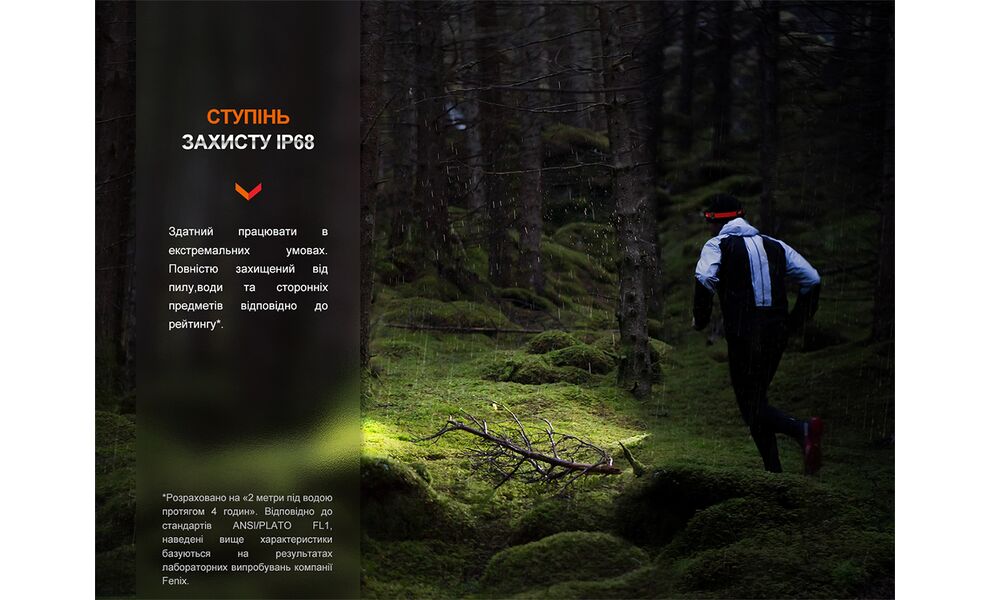 Налобний ліхтар з акумулятором Fenix HM62-T V2.0 (Magma) з червоним світлом, USB Type-C, Колір корпусу: Magma, зображення 16