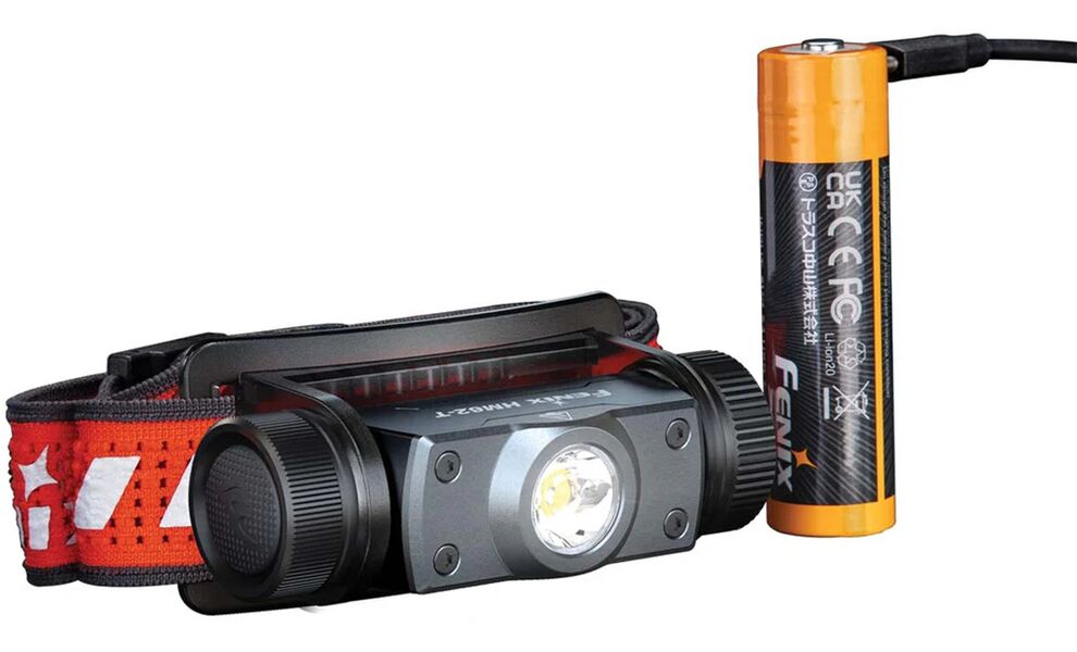 Налобний ліхтар з акумулятором Fenix HM62-T V2.0 (Magma) з червоним світлом, USB Type-C, Колір корпусу: Magma, зображення 4