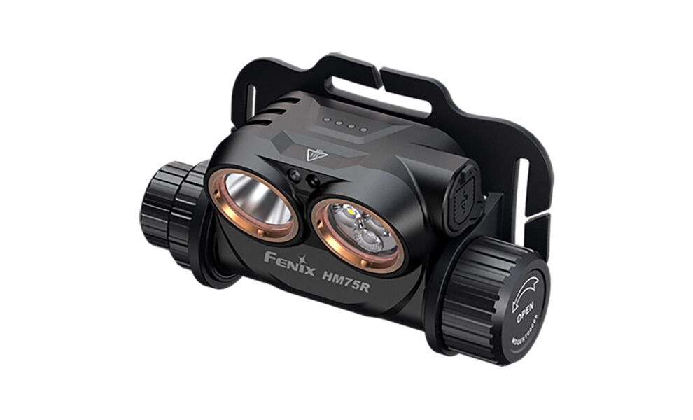 Налобний ліхтар з акумулятором та функцією павербанк Fenix HM75R з червоним світлом, USB Type-C, зображення 4