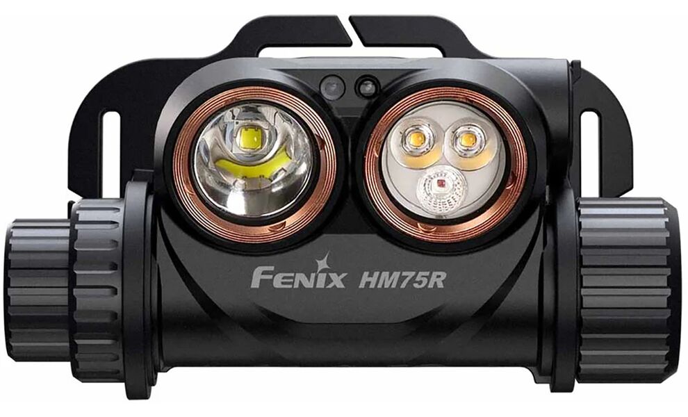 Налобний ліхтар з акумулятором та функцією павербанк Fenix HM75R з червоним світлом, USB Type-C, зображення 3