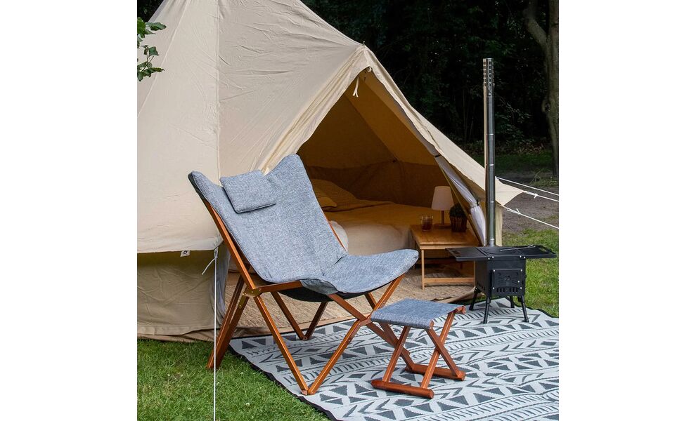 Кемпінговий розкладний стілець з подушкою Bo-Camp Bloomsbury L, Колір виробника: Grey, зображення 16