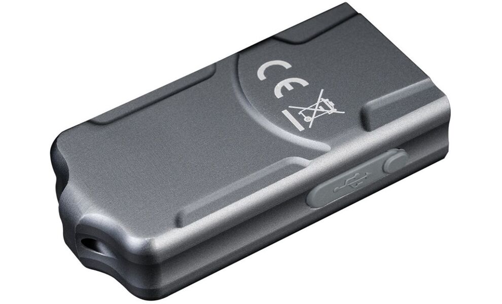 Ліхтар-брелок Fenix E03R V2.0 (Grey), Колір: Grey, зображення 2