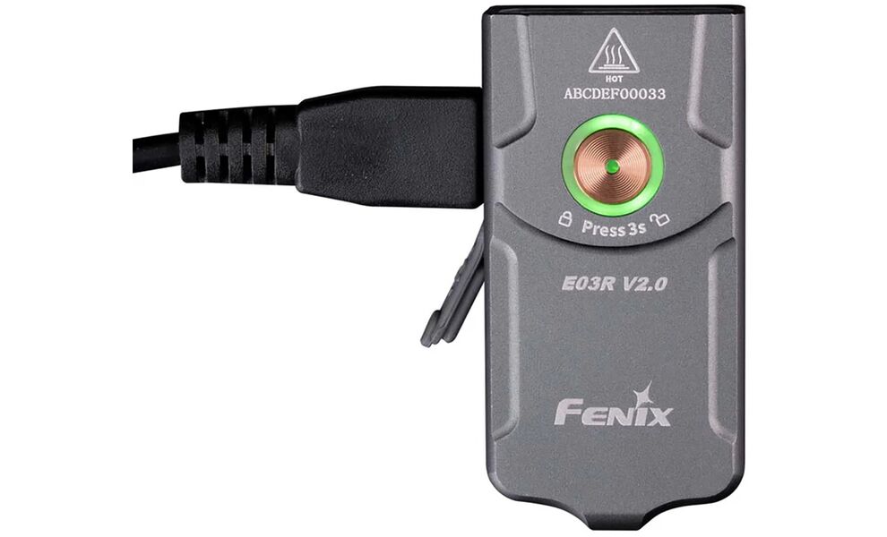 Ліхтар-брелок Fenix E03R V2.0 (Grey), Колір: Grey, зображення 4