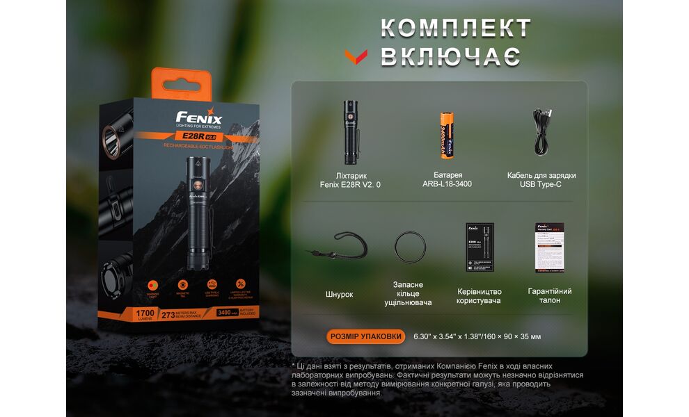 Ліхтар ручний Fenix E28R V2.0, зображення 8