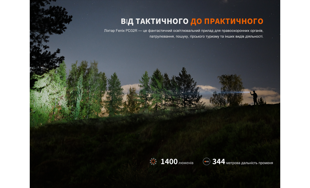 Ліхтар ручний Fenix PD32R, зображення 12