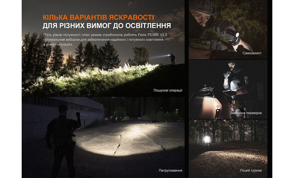 Ліхтар ручний Fenix PD36R V2.0, зображення 17
