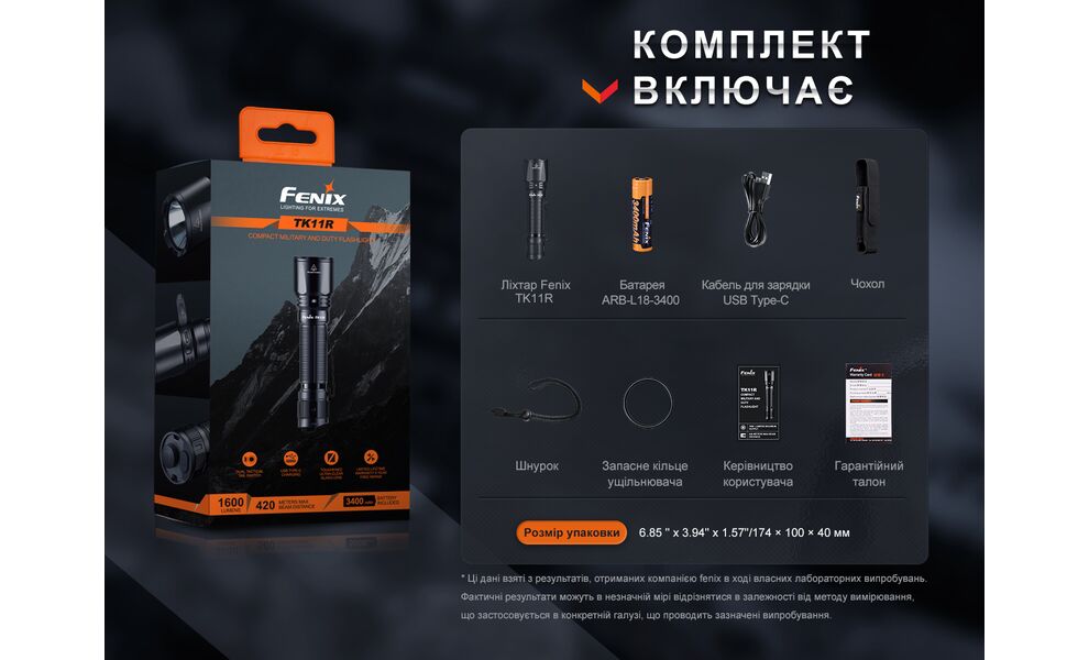 Ліхтар ручний Fenix TK11R, зображення 9
