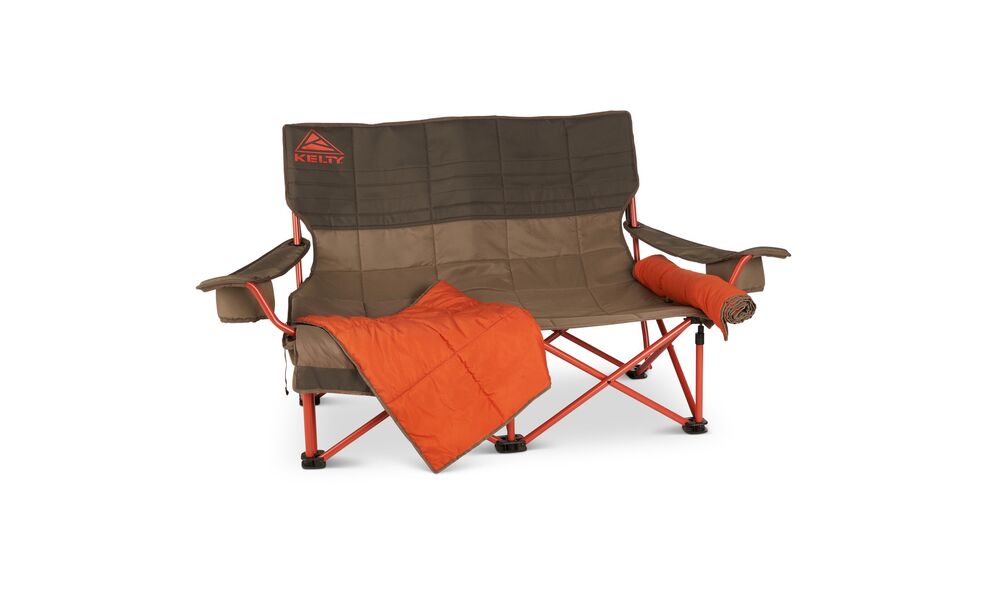 Двомісне розкладне крісло на природу Kelty Low Loveseat Nest (Bungee Cord-Beluga), зображення 2