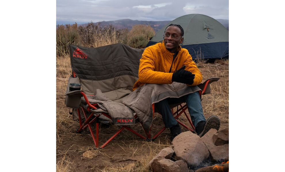 Двомісне розкладне крісло на природу Kelty Low Loveseat Nest (Bungee Cord-Beluga), зображення 12