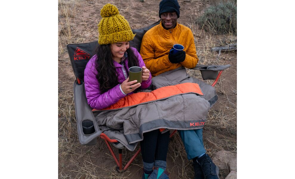 Двомісне розкладне крісло на природу Kelty Low Loveseat Nest (Bungee Cord-Beluga), зображення 13