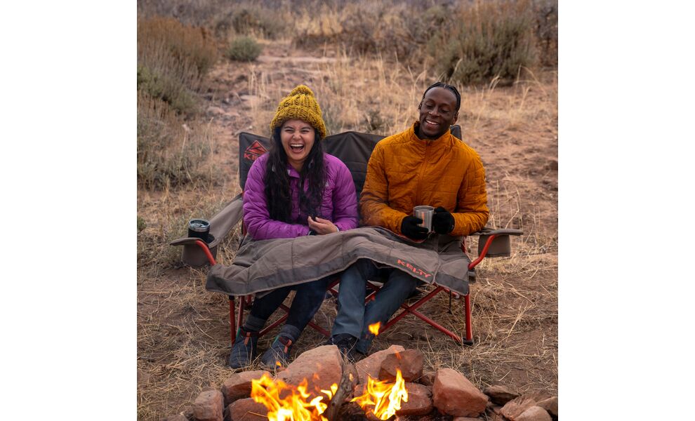 Двомісне розкладне крісло на природу Kelty Low Loveseat Nest (Bungee Cord-Beluga), зображення 14