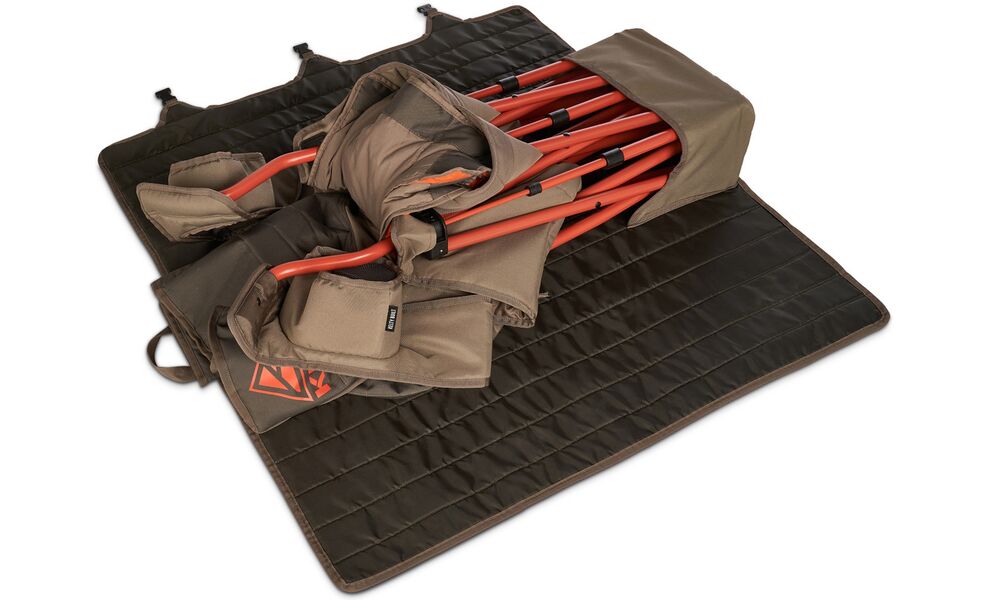 Двомісне розкладне крісло на природу Kelty Low Loveseat Nest (Bungee Cord-Beluga), зображення 7