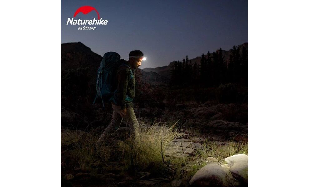 Налобний ліхтар акумуляторний Naturehike NH18T001-A (Blue): Micro USB, Колір корпусу: Blue/Grey, зображення 11