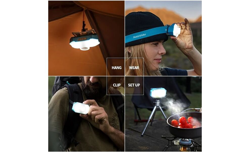 Налобний ліхтар акумуляторний Naturehike NH18T001-A (Blue): Micro USB, Колір корпусу: Blue/Grey, зображення 5