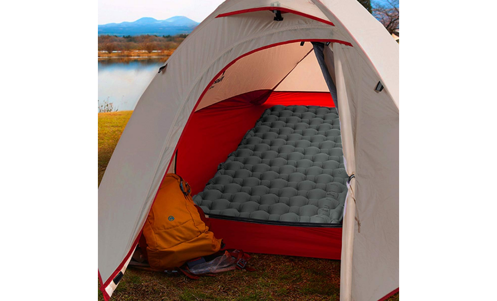 Надувний каремат Naturehike NH19Z001-P (Graphite), Товщина: 6,5, Тип розміру: Single, Колір виробника: Graphite, зображення 5