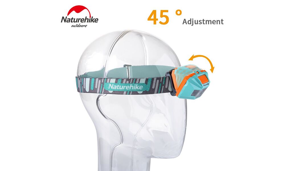 Налобний ліхтар акумуляторний Naturehike NH00T002-D (Tropical Blue): Micro USB, Колір корпусу: Tropical Blue, зображення 6