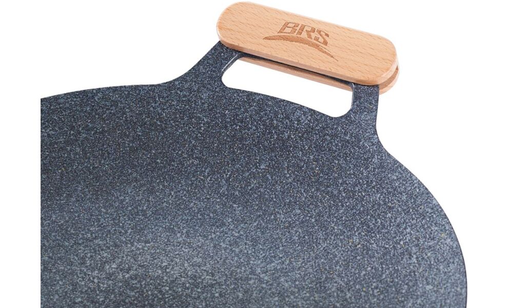 Туристична сковорода-садж з антипригарним покриттям BRS P27 Ø34  см, нержавіюча сталь, Діаметр: 34, зображення 3