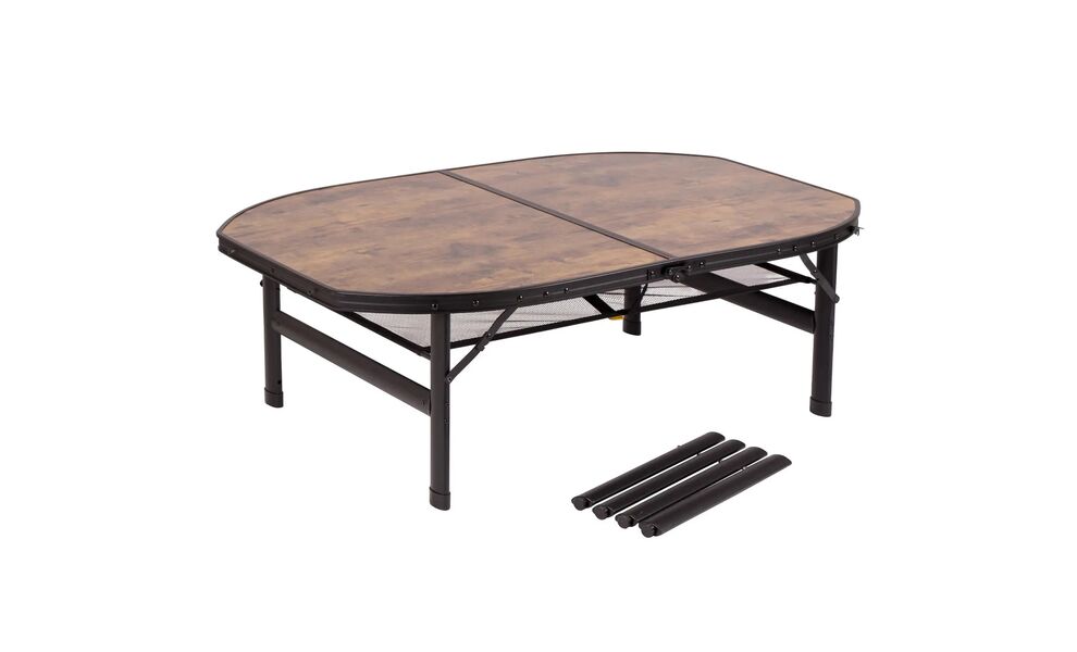 Розкладний стіл з поличкою Bo-Camp Melrose Oval, 120x80x70 см, зображення 2