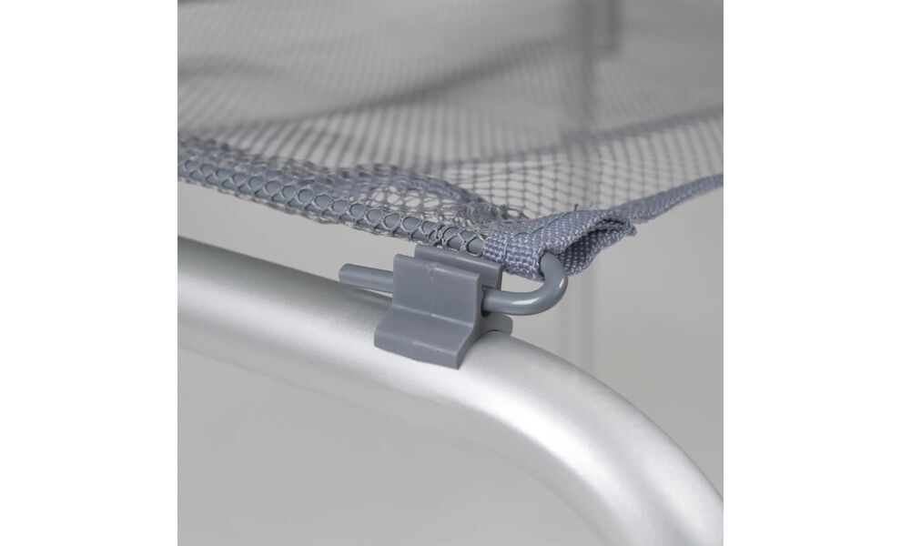 Розкладний стіл з поличкою Bo-Camp Premium Oval, 120x80x70 см, Тип розміру: 120x80x70 см, Колір: Grey, зображення 6