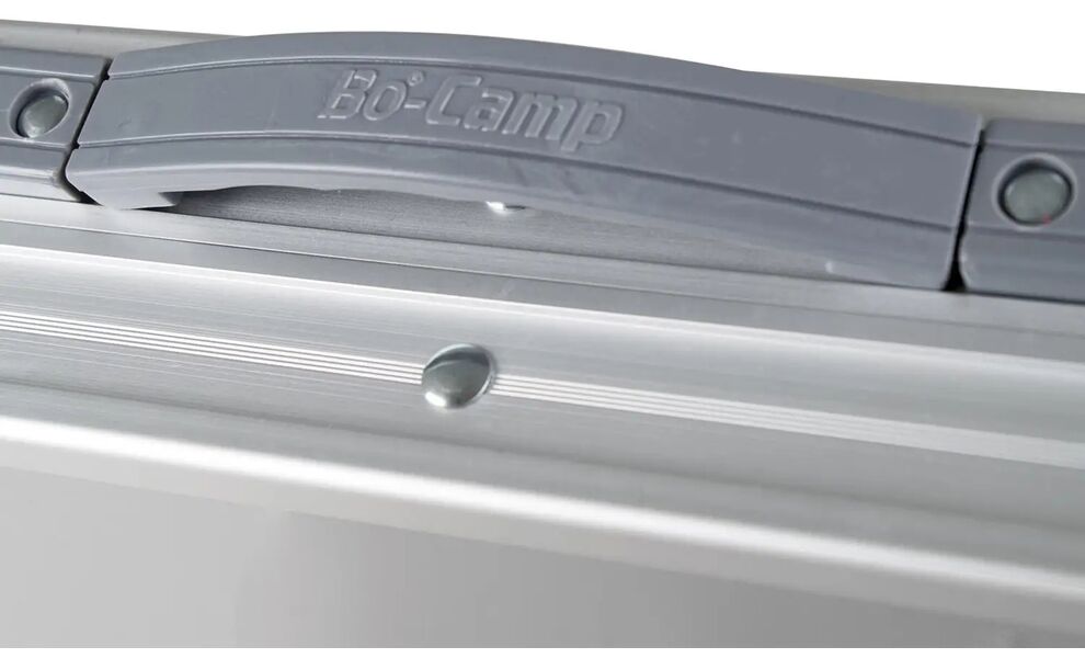 Розкладний стіл з поличкою Bo-Camp Premium Oval, 120x80x70 см, Тип розміру: 120x80x70 см, Колір: Grey, зображення 4