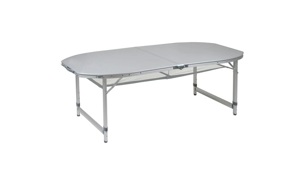 Розкладний стіл з поличкою Bo-Camp Premium Oval, 150x80x70 см, Тип розміру: 150x80x70 см, Колір: Grey, зображення 3