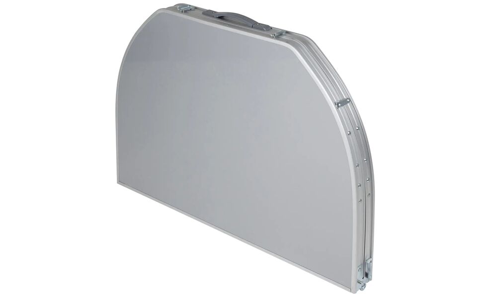 Розкладний стіл з поличкою Bo-Camp Premium Oval, 150x80x70 см, Тип розміру: 150x80x70 см, Колір: Grey, зображення 4