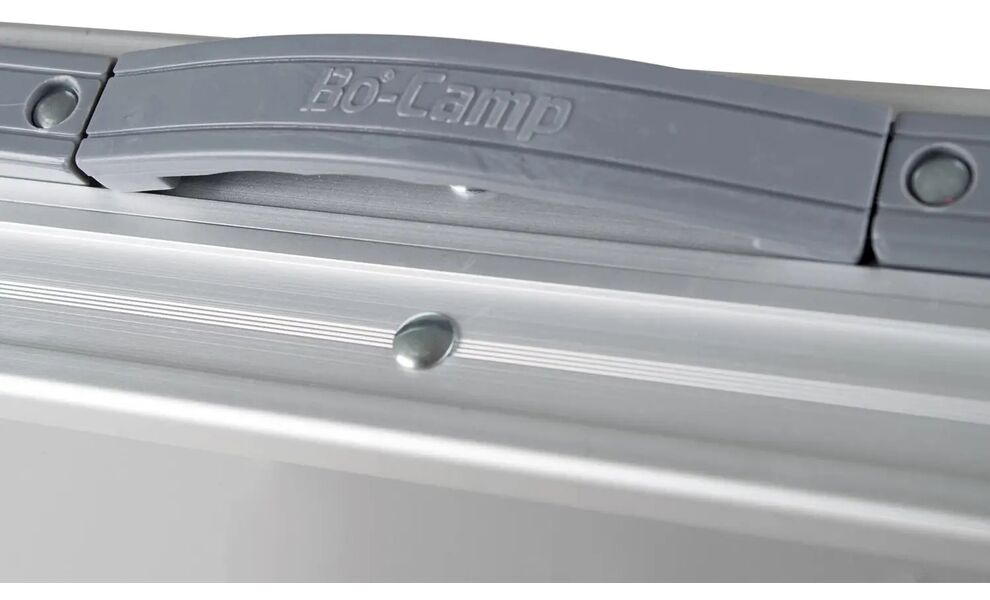 Розкладний стіл з поличкою Bo-Camp Premium Oval, 150x80x70 см, Тип розміру: 150x80x70 см, Колір: Grey, зображення 5