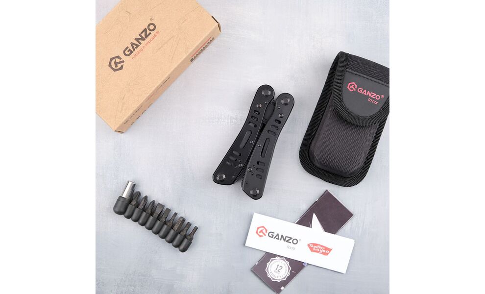 Мультитул з чохлом та бітами Ganzo G103 - 12 функцій, зображення 17
