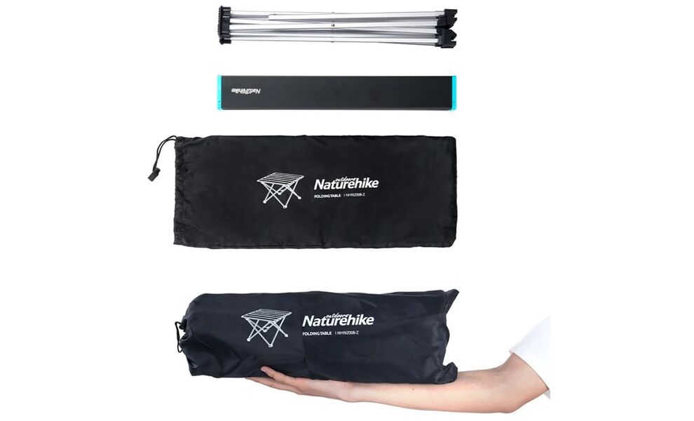 Розкладний стіл Naturehike NH19Z008-Z - S (Rock Black) - 41х34,5х29 см, Тип розміру: S, Колір: Rock Black, зображення 4