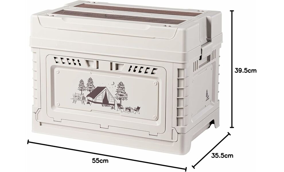 Складний короб Naturehike CNH22SN019 (Grey), 50+5 л, Тип розміру: 50+5 л, Колір: Grey, зображення 3