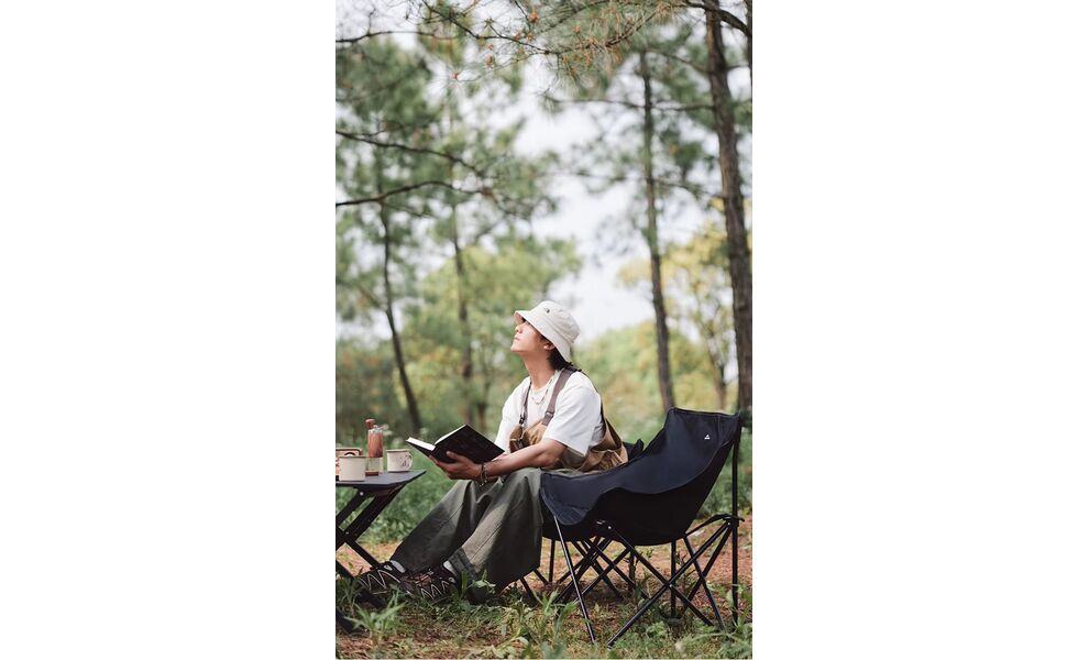 Розкладне крісло Naturehike CNH23JU13002 (Black Grey), Колір виробника: Black Grey, зображення 3