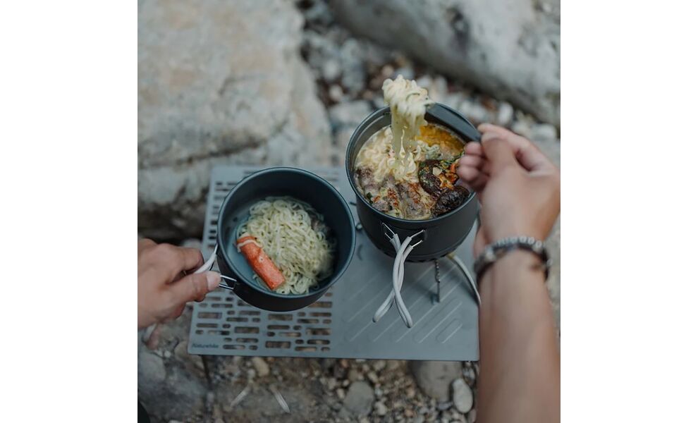 Похідний набір посуду з теплообмінником Naturehike CNK2300CJ0002 на 1,8 л: каструля, миска, Тип комплекту: 1,8 л, зображення 11