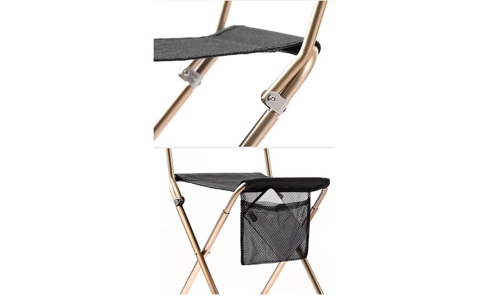 Компактний розкладний стілець на природу Naturehike NH18M001-Z (Black), Колір виробника: Black, зображення 4