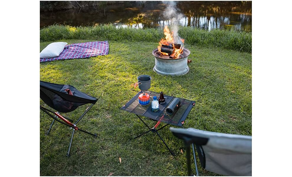 Розкладний стіл Naturehike NH19Z027-Z (алюміній), 59x40x39 см, Колір: Black, зображення 8