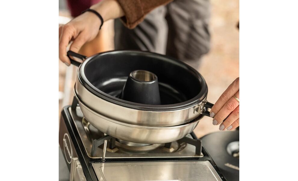 Кемпінгова жаровня з нержавіючої сталі з антипригарним покриттям Petromax Dimego, зображення 10