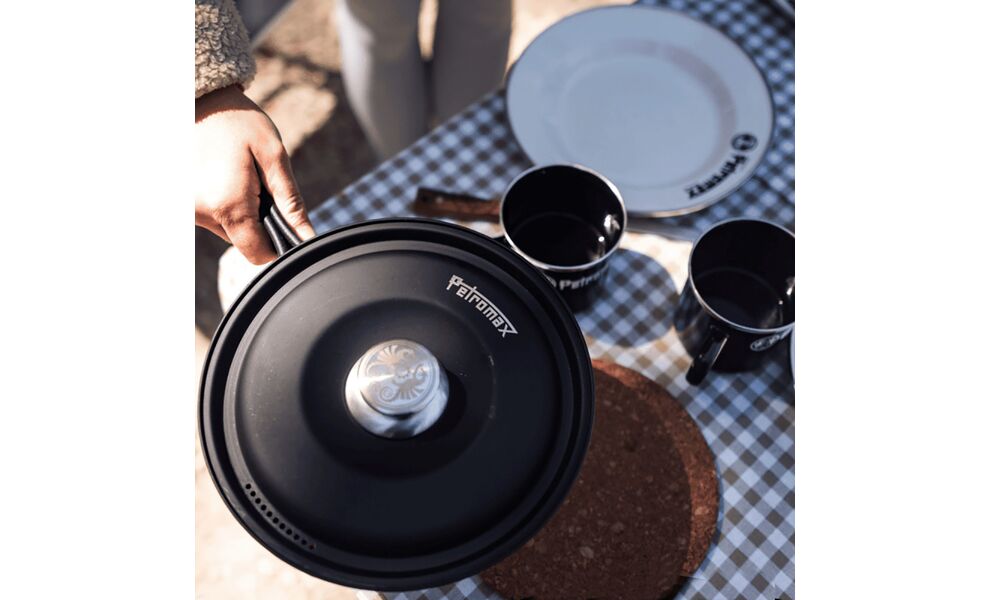 Кемпінговий набір посуду з антиприграним покриттям Petromax Dimego: 2 каструлі, сковорода, зображення 12