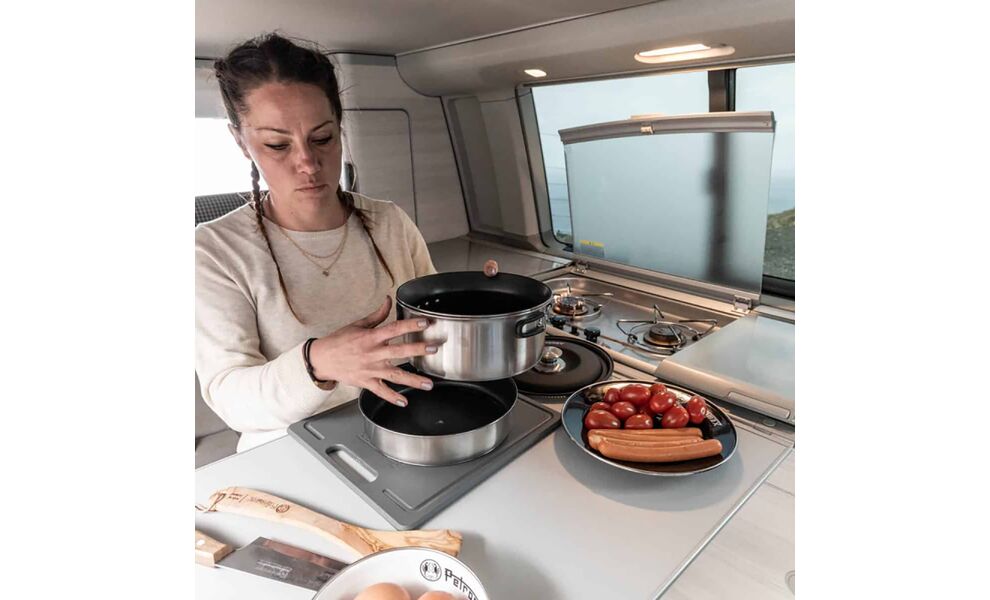 Кемпінговий набір посуду з антиприграним покриттям Petromax Dimego: 2 каструлі, сковорода, зображення 13