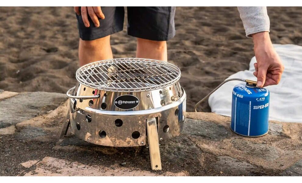 Портативний газовий гриль Petromax Atago Gas для різьбових балонів, зображення 8