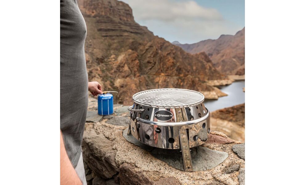 Портативний газовий гриль Petromax Atago Gas для різьбових балонів, зображення 9