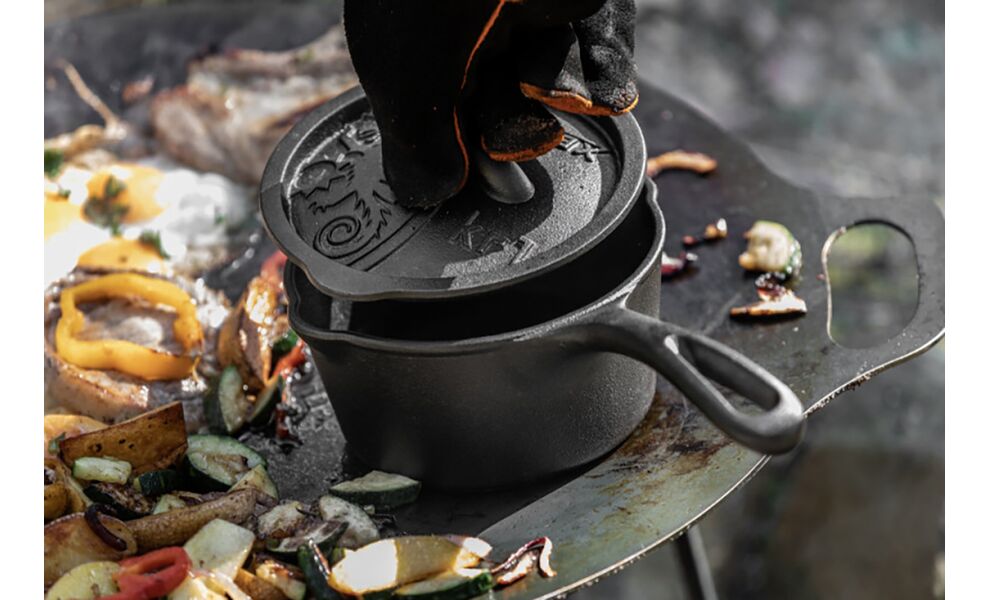 Чавунна касероль з кришкою Petromax Cast-Iron Saucepan на 1 л, Об'єм: 1, зображення 6