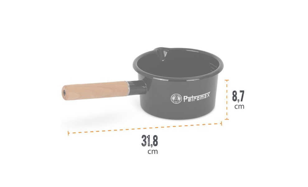 Туристичний ківш Petromax Enamel на 1 л, Об'єм: 1, зображення 3