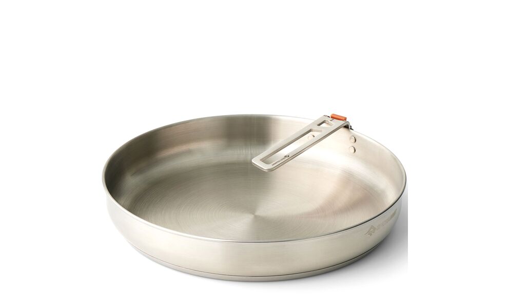 Туристична сковорода зі складною ручкою Sea to Summit Detour Pan 10" Ø26 см, нержавіюча сталь, Діаметр: 26, зображення 2