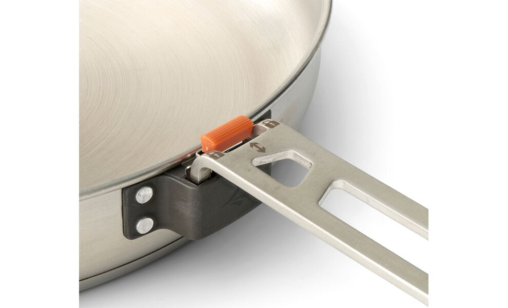 Туристична сковорода зі складною ручкою Sea to Summit Detour Pan 10" Ø26 см, нержавіюча сталь, Діаметр: 26, зображення 3