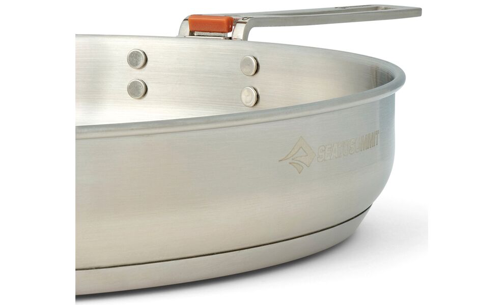 Туристична сковорода зі складною ручкою Sea to Summit Detour Pan 10" Ø26 см, нержавіюча сталь, Діаметр: 26, зображення 4