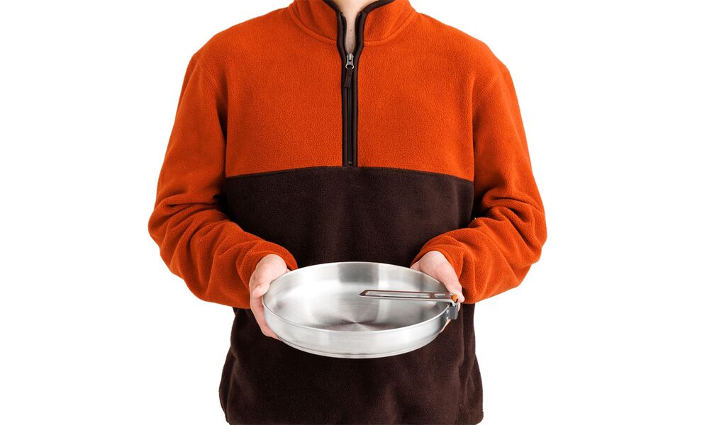 Туристична сковорода зі складною ручкою Sea to Summit Detour Pan 10" Ø26 см, нержавіюча сталь, Діаметр: 26, зображення 5