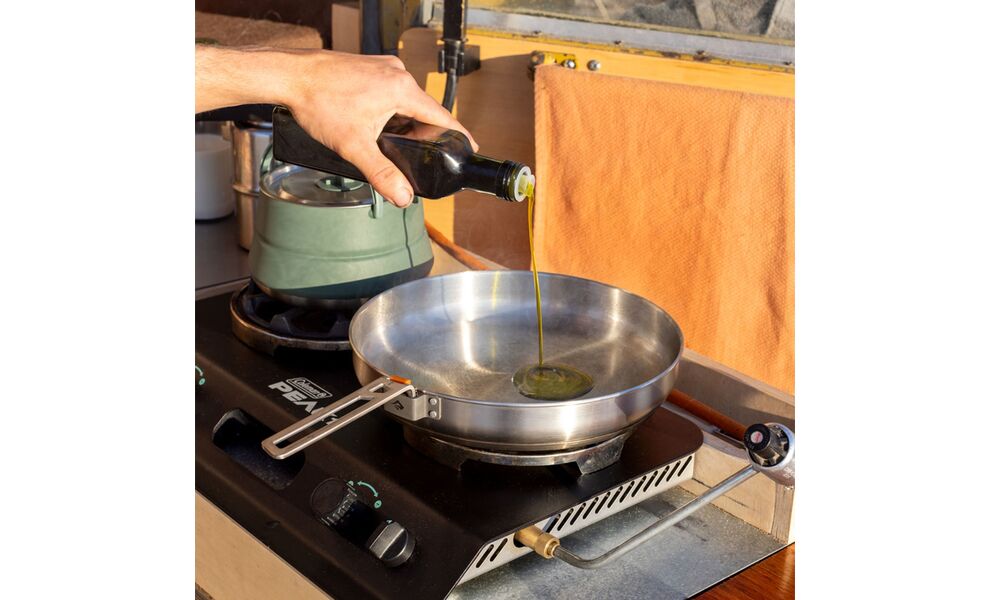 Туристична сковорода зі складною ручкою Sea to Summit Detour Pan 10" Ø26 см, нержавіюча сталь, Діаметр: 26, зображення 6