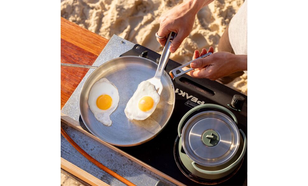 Туристична сковорода зі складною ручкою Sea to Summit Detour Pan 10" Ø26 см, нержавіюча сталь, Діаметр: 26, зображення 7