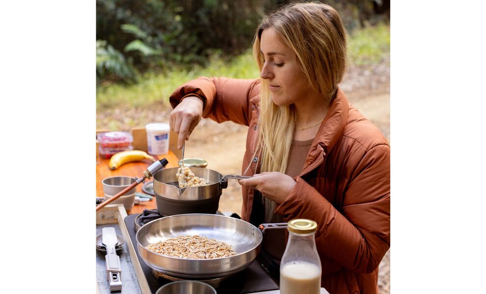 Туристична сковорода зі складною ручкою Sea to Summit Detour Pan 10" Ø26 см, нержавіюча сталь, Діаметр: 26, зображення 8